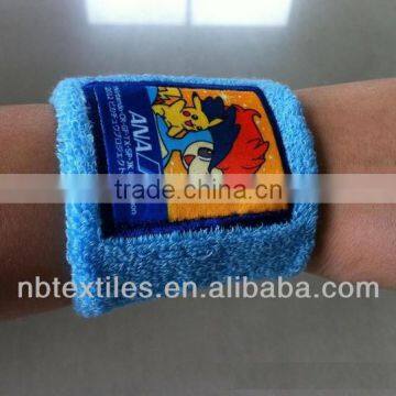 Colored wholesale cotton wrist custom sports bulk sweatband