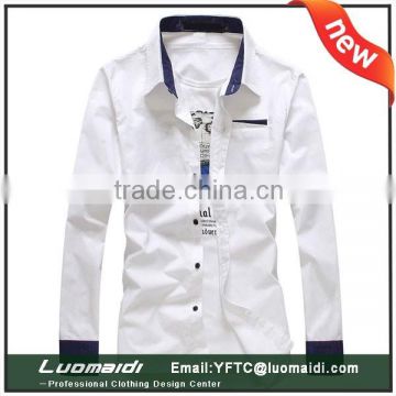 wholesale latest designs top quality men dress shirt/custom casual men shirt/cheap top tailor men shirt made in china