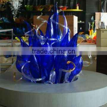 Decorative Crystal Murano Glass Flower Centerpieces