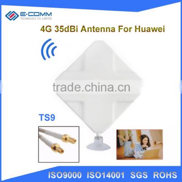 China wholesale product 35dbi long range 4g lte external antenna for huawei e5172 with TS9 SMA connector