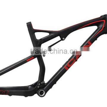 26er carbon mountain bike frame AC076 ,carbon suspension mtb frame BSA/BB30 available