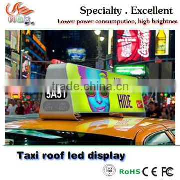 RGX new product p5mm TAXI top led display/full color advertising led display