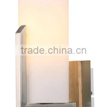 E27 glass wood wall light wall lamp