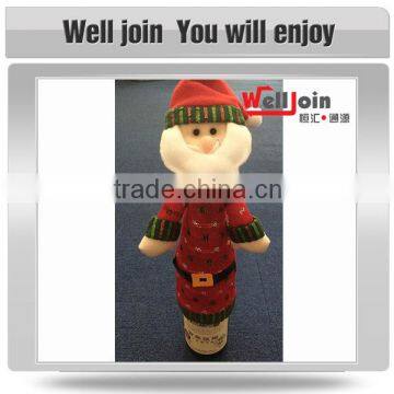 Promotional top quality christmas decoration wine bottle cover