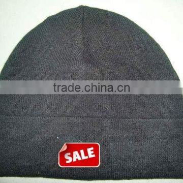 acrylic knitted logo-embroidered beanie