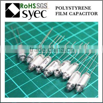 Tight Tolerances Radial Lead 821J 63V Polystyrene Film Capacitor