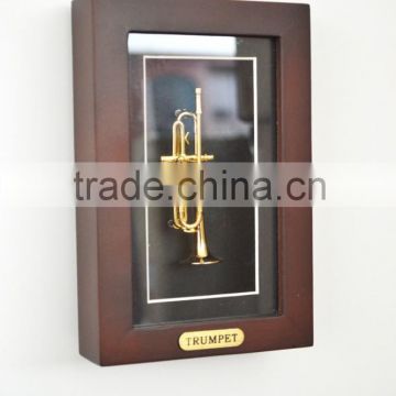 Trumpet Model Display Case Wall Frame Home furnishing