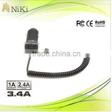 for Samsung nice designed car charger with cable micro usb car adapter