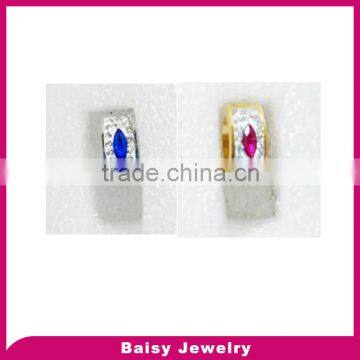 China popular customized surgical steel diamond evil eye earrings