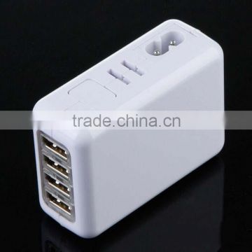 2.1A 4 Port USB Charger Universal USB Wall Charger For Home With US UK EU AU Plug Optional