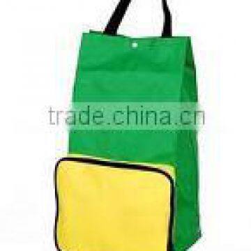 fashion folding shopping bag with wheels bag