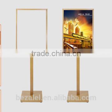 Grand retaurant high quality ornament display stand holds poster of food