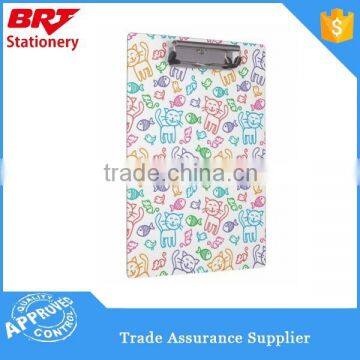 Plastic PS fancy cartoon patterns kids clipboard