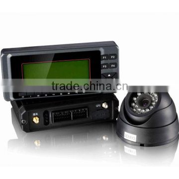 gps tracker with vehicle tracking software driving data recorder connect dispatch LCD and camera CW-701B