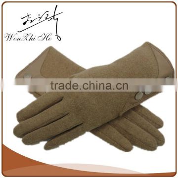 China Free Logo Printed Cashmere Coated Gloves