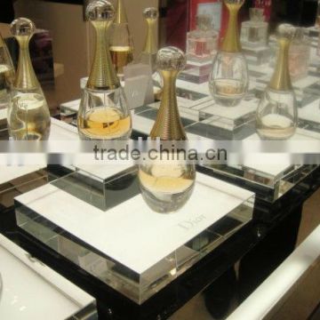 high transparent acrylic perfume display stand