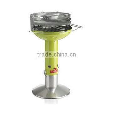 Green Cute Pillar Smokeless Stainless steel BBQ grill Charcoal Grill