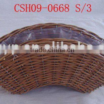 willow basket for garden or plant