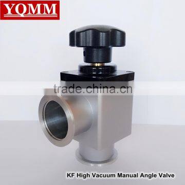 KF25 with O-ring sealed vacuum manual aluminum angle valve
