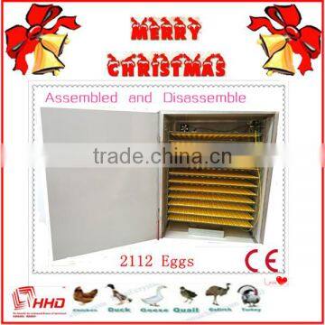 HHD 2016 Newest CE Approved Full Automatic Disassembly New Industrial Egg Incubator (2112 Eggs) For Sale EW-16