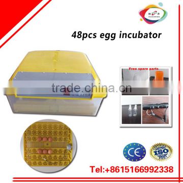Best selling 48 eggs home use fully automatic chicken egg incubator