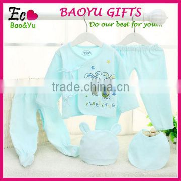 Wholesale Newborn Baby Cotton Clothes Set Cartoon Pattern Baby Clothes
