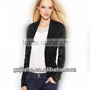 2014 fashion lace jacket,Lace Blazer