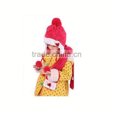 New style kids knitted winter beanie hat