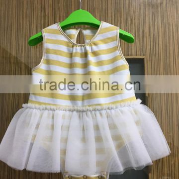 2017 Boutique baby girl tulle onesie