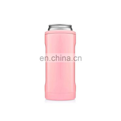 promotional double wall metal coated vacuum custom printed insulated sublimation 6 can tube cooler