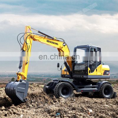 farm hydraulic china The cheapest equipment machine wheel diggers excavators new excavators