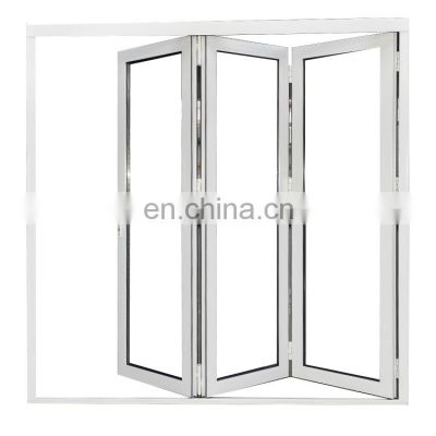 waterproof tinted glass folding stacking doors double aluminium profile bi fold door folding stacking doors