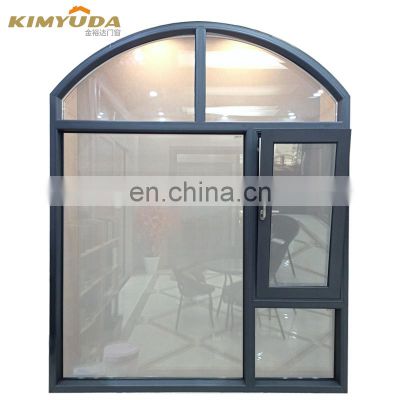 New French Style Design White Aluminum Casement Glass Window For House
