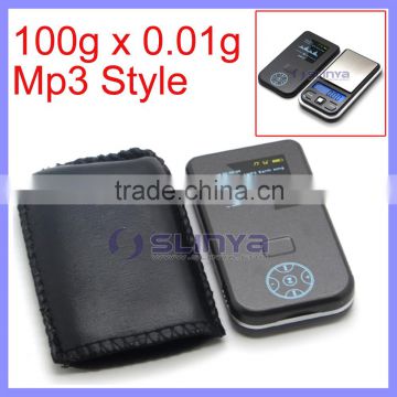 500ct x 0.05ct Fashion MP3 Style 100g x 0.01g Jewelry Mini Pocket APTP445 Scale