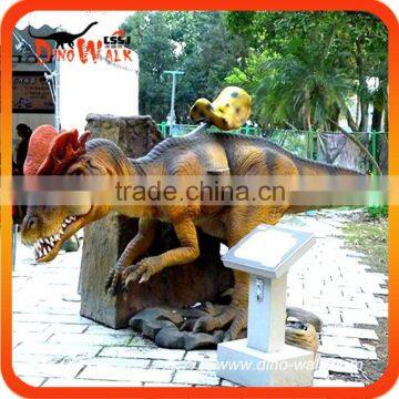 Emulation Realistic Animatronic dinosaur coin operated kiddie ride dinosaur