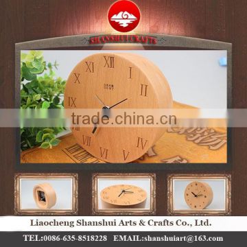 Shanshui DRZ006 Manufacturer's modern desktop clock wholesale table with wood material