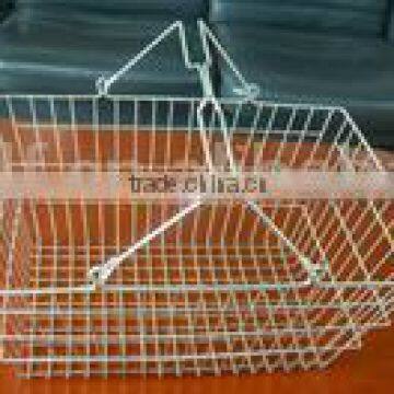 Dachang Factory High quality powder coating or Electroplated metal shopping basket