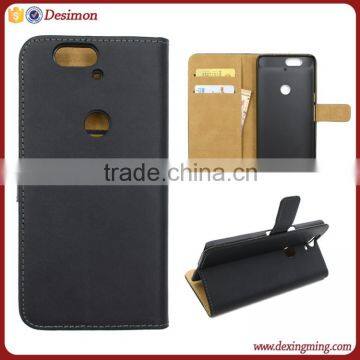 Flip Genuine leather case for Huawei Nexus 6p case