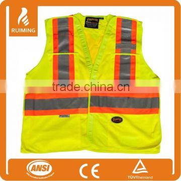 ANSI hi vis jacket with breathable fabric