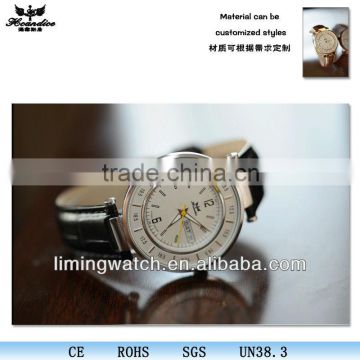 SP-2215 New design vogue fashion men leather watch with auto date