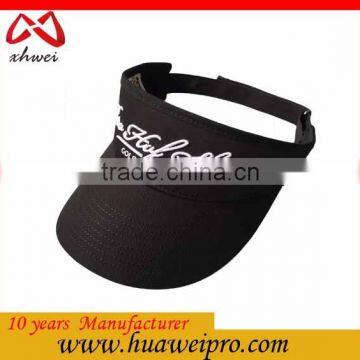 2016 Latest Made in China Summer Sports Visor Cap Promotion 100% Cotton Twill Sun Visor Hat