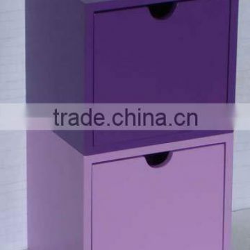 twin wooden storage box