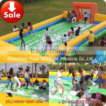 Inflatable Soap Soccer Field Sports Game