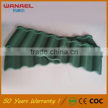 Guangzhou cheap roofing materials Wanael Milan decorative low cost roof tiles,anti-fading Roofing Tiles for houses