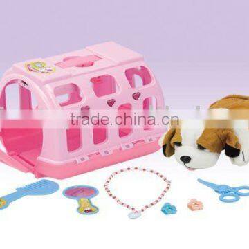 Pet set toy carrier pet toys dog