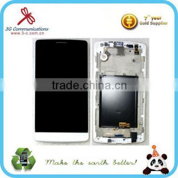 wholesale LCD display and touch with frame and small parts for LG G3 S D728