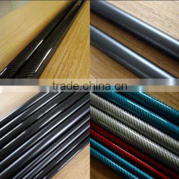 High quality very strong glossy carbon fiber tube 70mm factory made in china