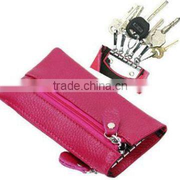 Fashionable leather ladies car key bags