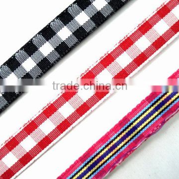 polyester tartan ribbon plaid strap scottish webbing