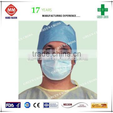 fluid resistant 3ply disposable surgical mask face mask with earloop